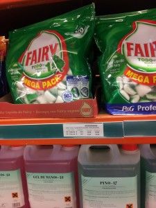 Capsulas de fairy de 100 unidades con sus precios